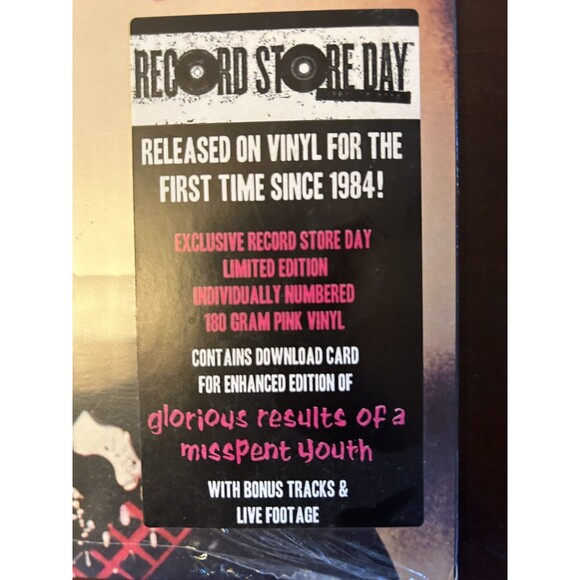 Sealed Joan Jett Glorious Results Of A Misspent Youth LP Pink 180 G Vinyl Lim Ed - Picture 2 of 4